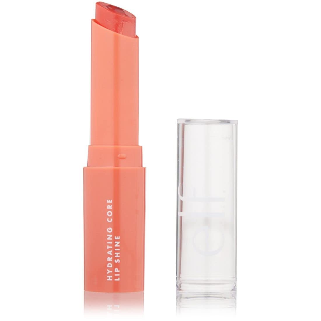 e.l.f. Hydrating Core Lip Shine, Conditioning & Nourishing Lip Balm, Sheer Color Tinted Chapstick, Ecstatic, 0.09 Oz