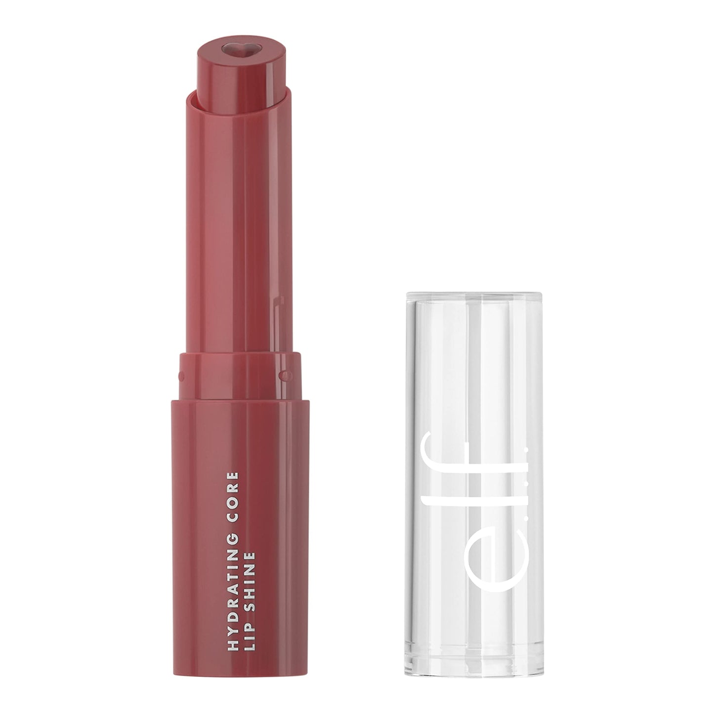 e.l.f. Hydrating Core Lip Shine, Conditioning & Nourishing Lip Balm, Sheer Color Tinted Chapstick, Ecstatic, 0.09 Oz