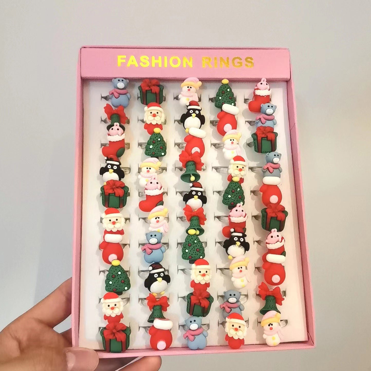 Lovely Princess Resin Toy Rings Jewelry Set - 36/50 Piece - Korean Cartoon
