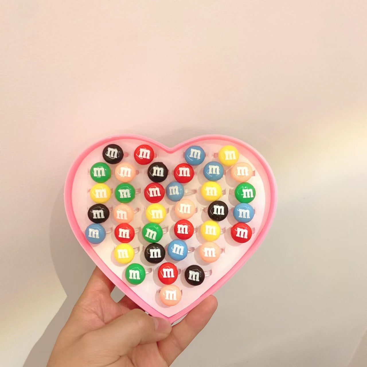 Lovely Princess Resin Toy Rings Jewelry Set - 36/50 Piece - Korean Cartoon