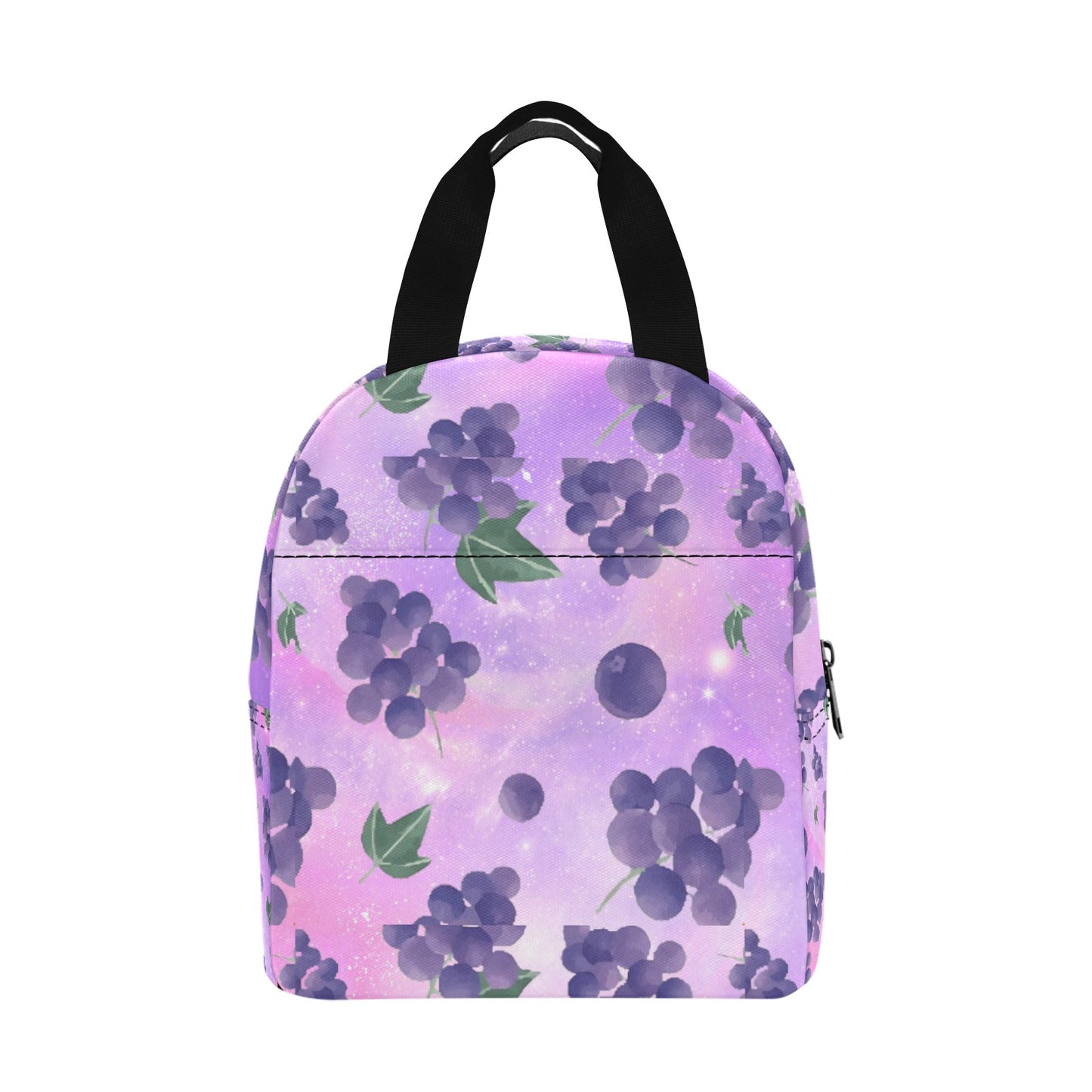 Zaras World Animal Avatar Fruit Print Lunch Bag (Strawberries/Grapes)