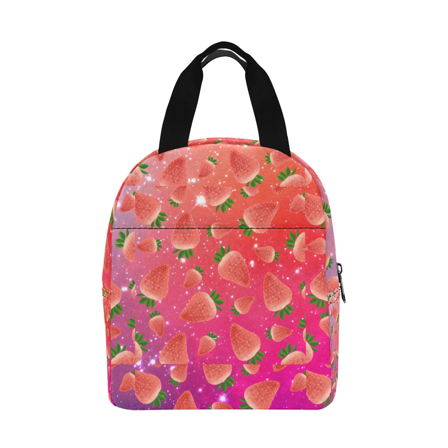 Zaras World Animal Avatar Fruit Print Lunch Bag (Strawberries/Grapes)