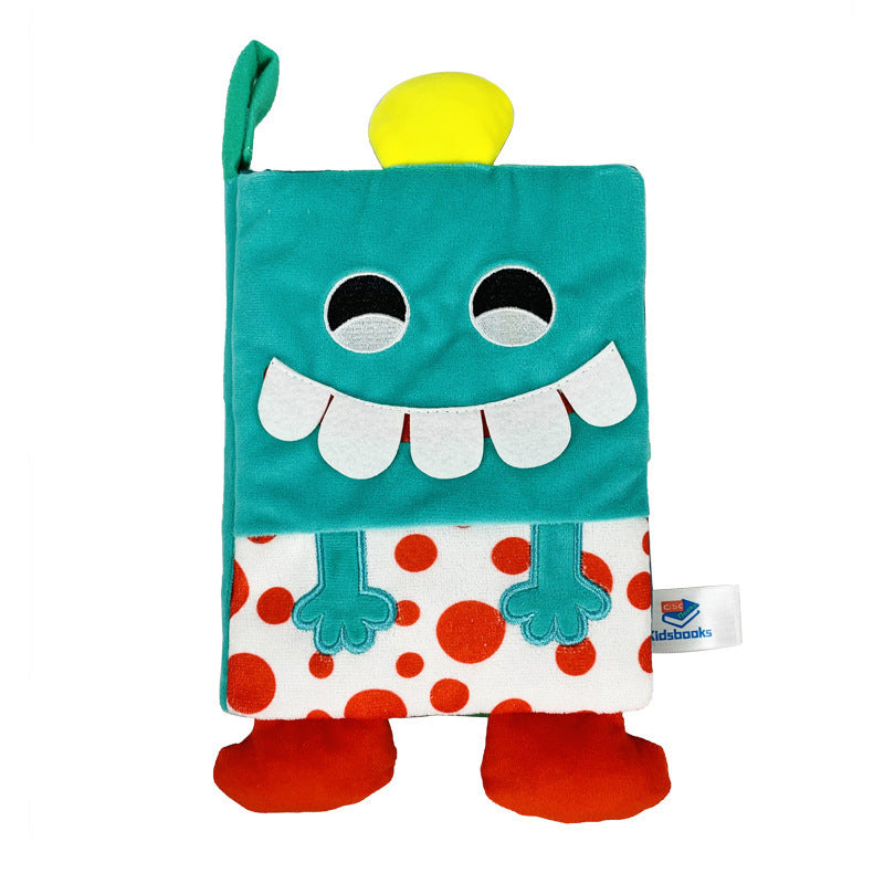 Libros de tela lavables resistentes al desgarro con fonética 3D para niños