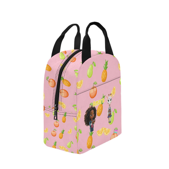 Zaras World Animal Avatar Fruit Print Lunch Bag
