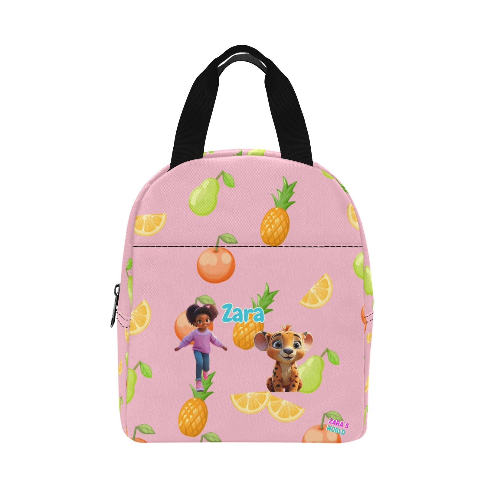 Zaras World Animal Avatar Fruit Print Lunch Bag