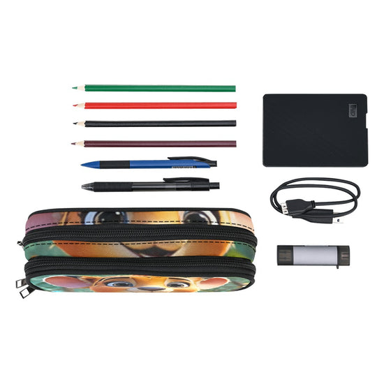 Zara’s World Large Stationery Animal Avatar Print Pencil Pouch