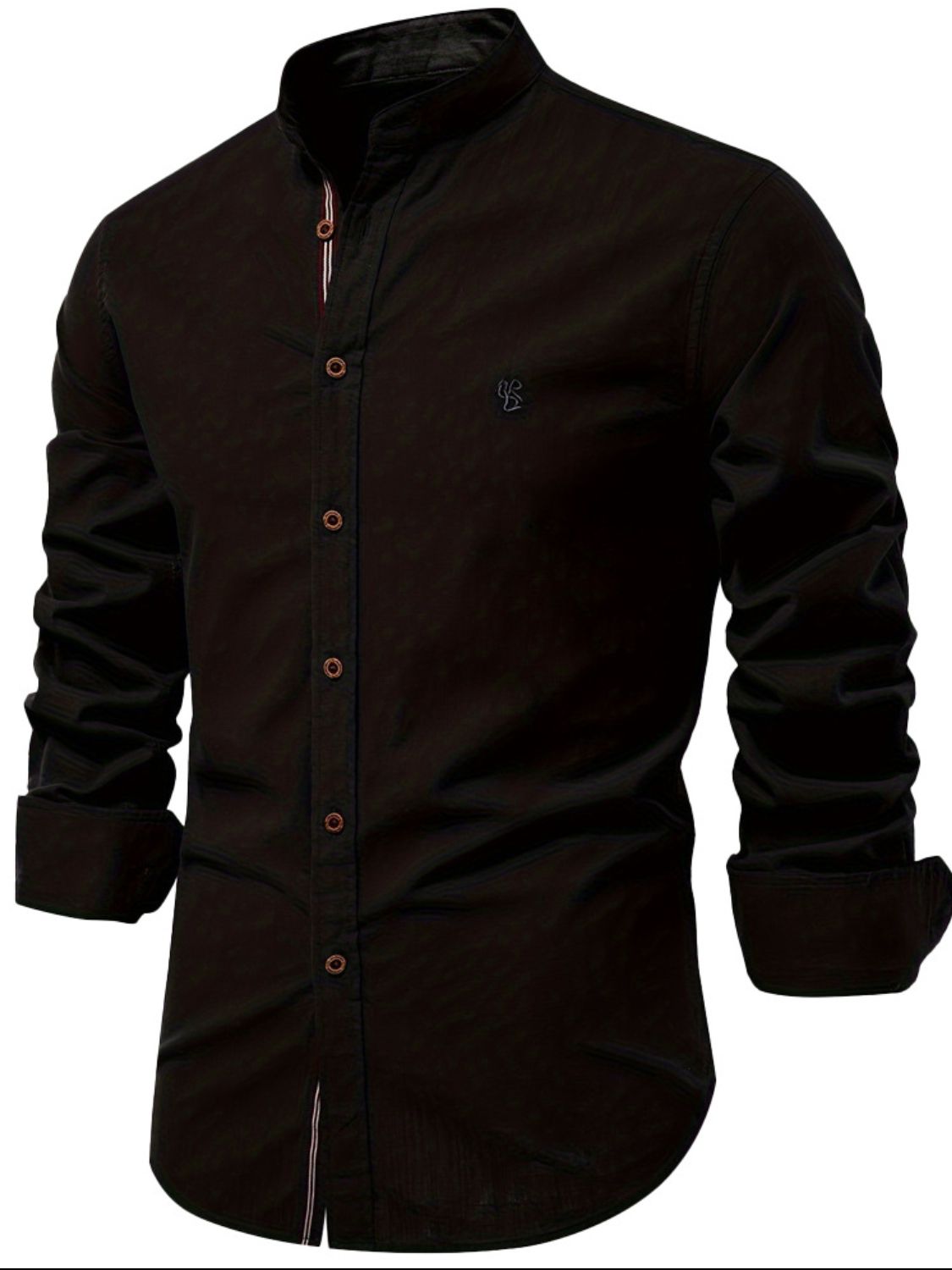 Men's Full Size Button Down Embroidered Shirt Plus Size. This button-down dapper collared shirt with embroidery is designed to fit and flatter men of all shapes and sizes.
