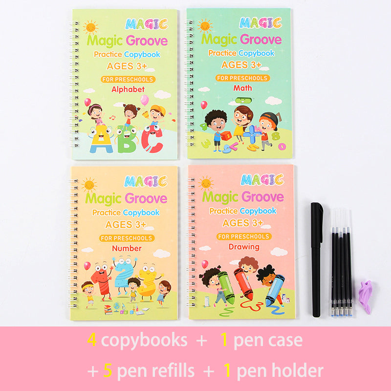 Children's Alcove Practice Reading and Writing Books with Magic Control Pens