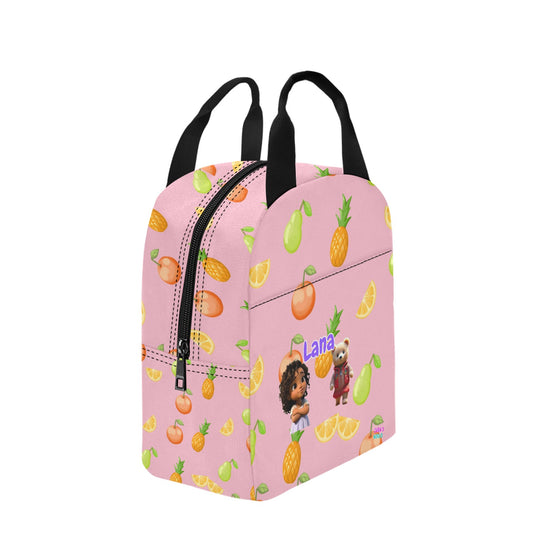 Zaras World Animal Avatar Fruit Print Lunch Bag
