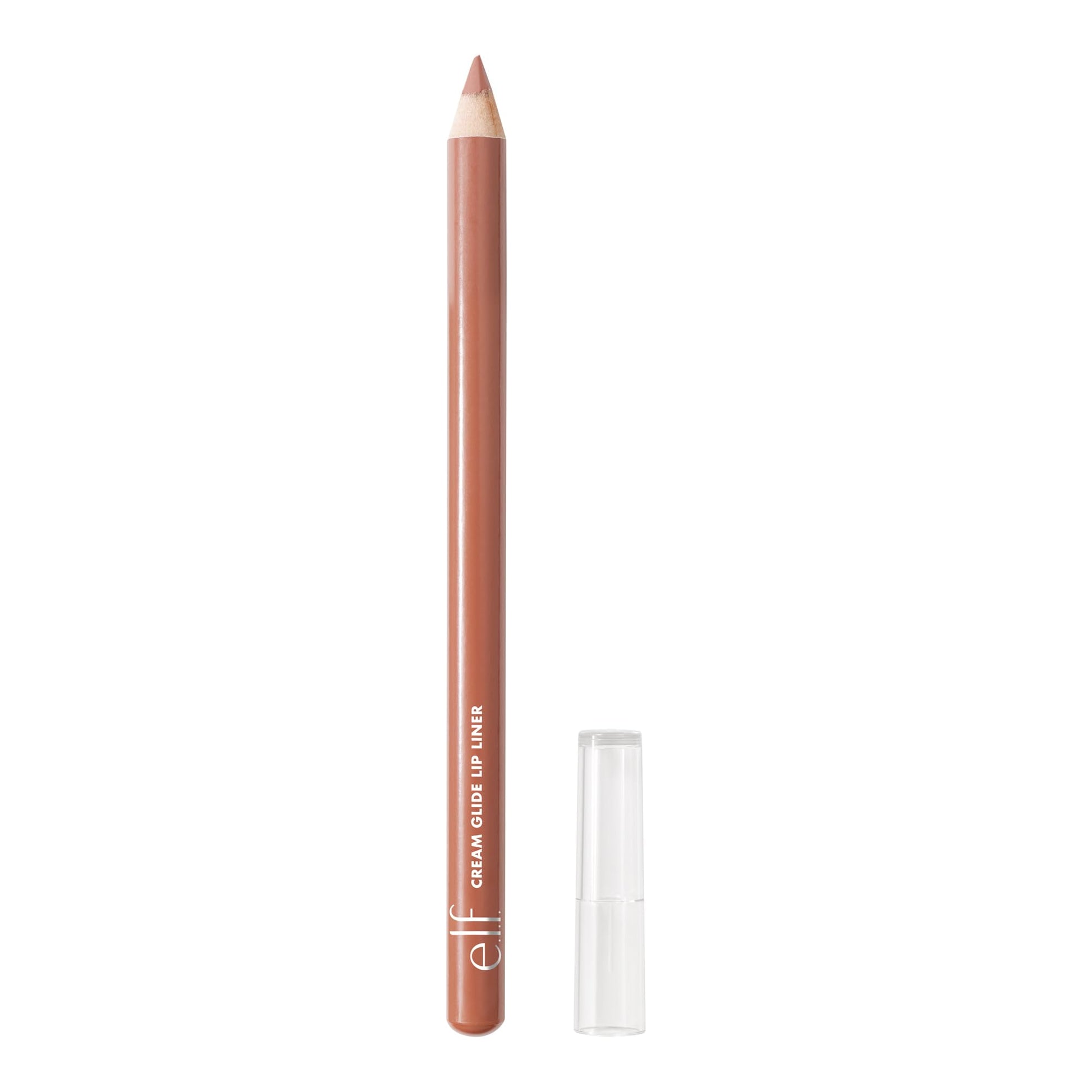 e.l.f. Cream Glide Lip Liner, Highly-Pigmented Pencil For Shaping & Sculpting Lips, Semi-Matte Finish, Vegan & Cruelty-Free, Dark Cocoa (Pack of 2)