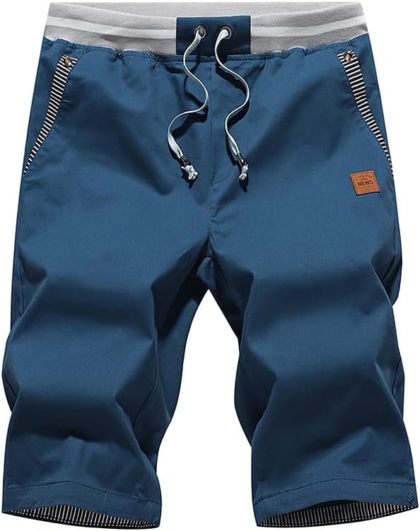 Tansozer Men's Casual Classic Fit Drawstring Summer Beach Shorts