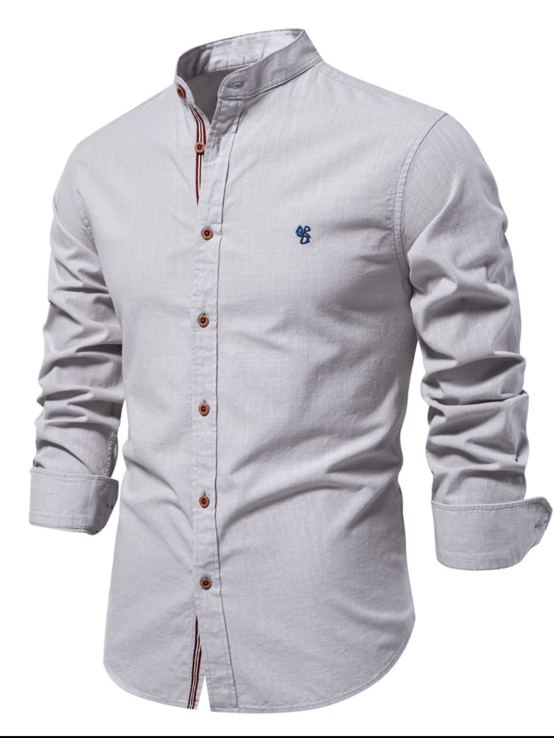 Men's Full Size Button Down Embroidered Shirt Plus Size. This button-down dapper collared shirt with embroidery is designed to fit and flatter men of all shapes and sizes.