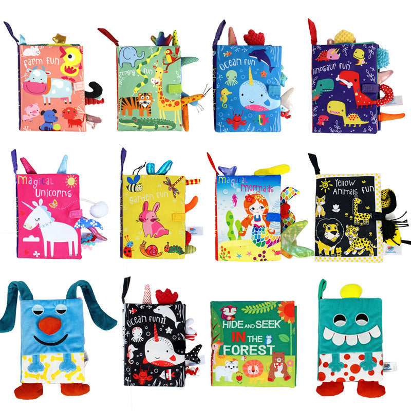 Kids 3D Phonics Tear-Resistant Washable Cloth Books