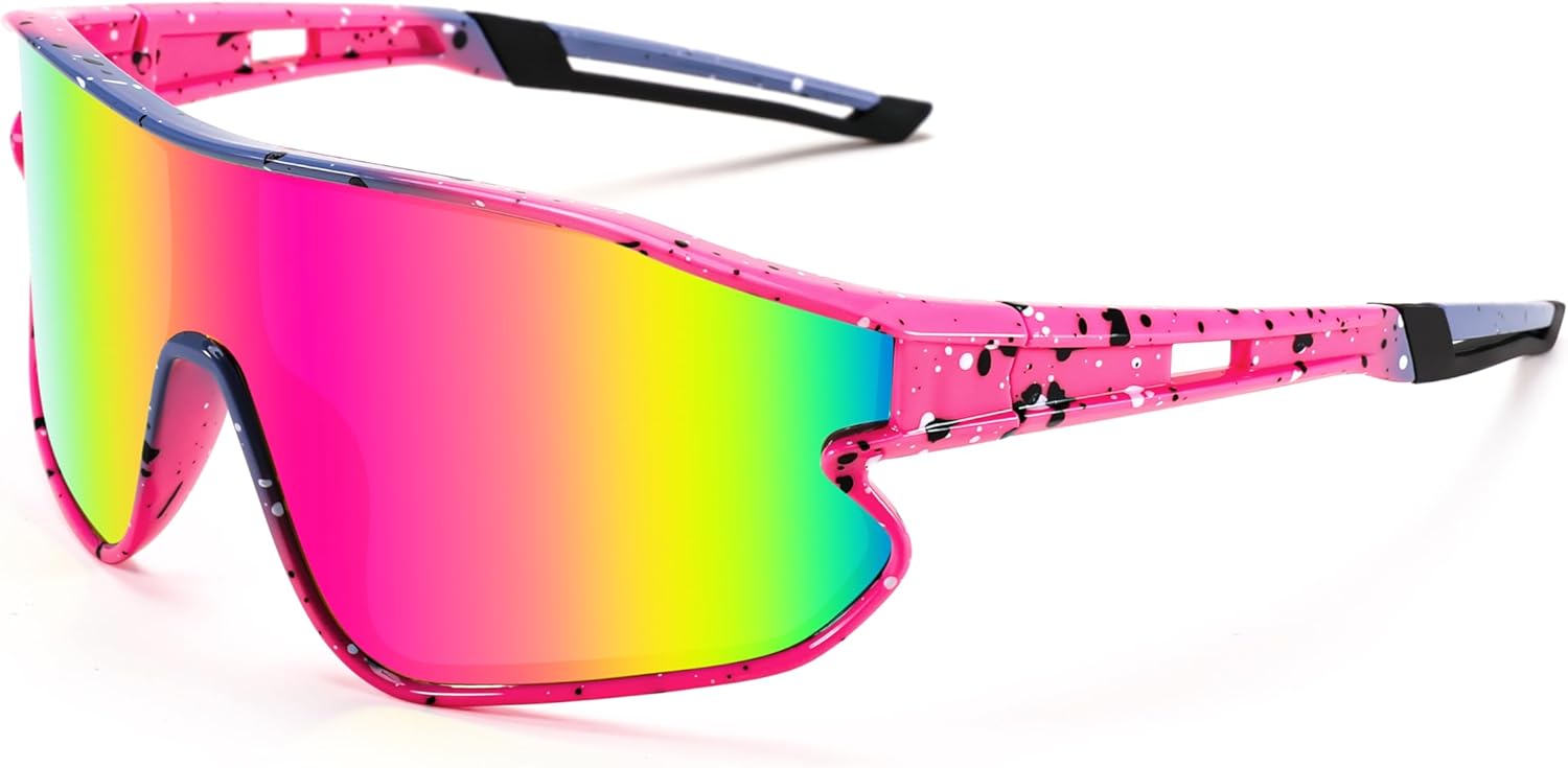 FEISEDY Unisex Youth Sunglasses, Teens Baseball Tennis Sunglasses, UV400 Sports Boys Girls Cycling Shades B4064