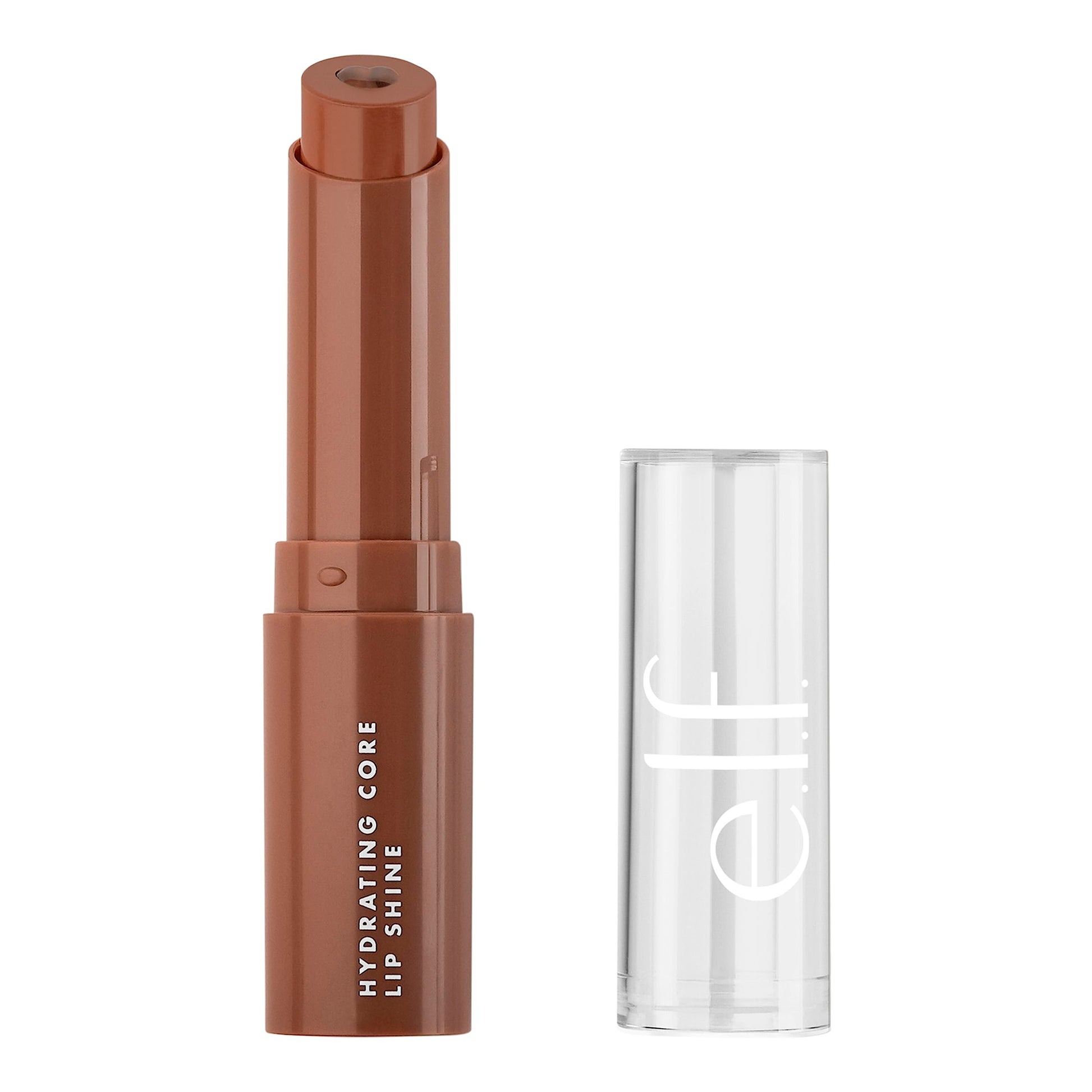 e.l.f. Hydrating Core Lip Shine, Conditioning & Nourishing Lip Balm, Sheer Color Tinted Chapstick, Ecstatic, 0.09 Oz
