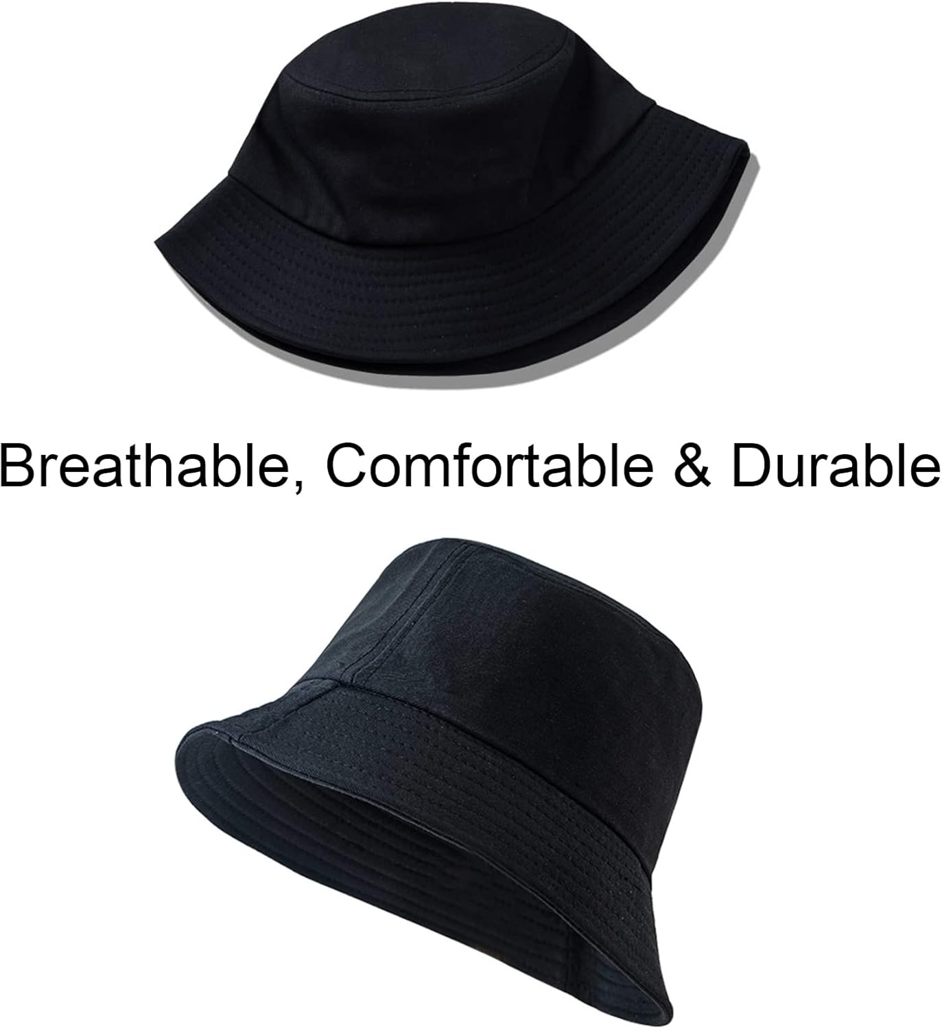 NPJY Bucket Hat for Women Men Cotton Summer Sun Beach Fishing Cap