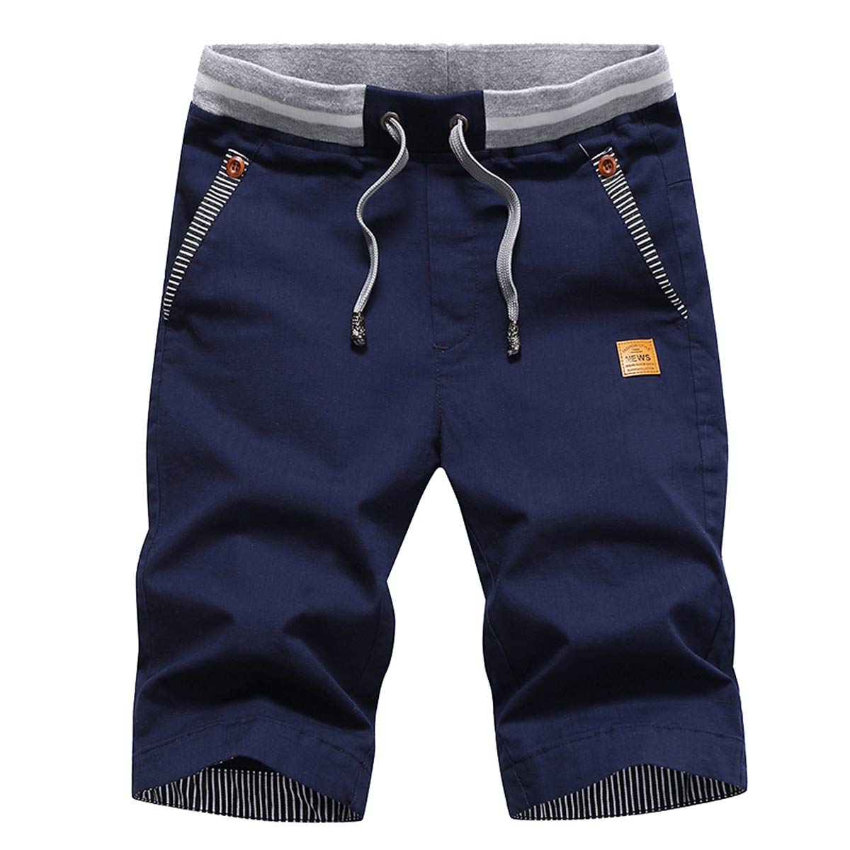 Tansozer Men's Shorts Casual Classic Fit Drawstring Summer Beach Shorts with Elastic Waist and Pockets