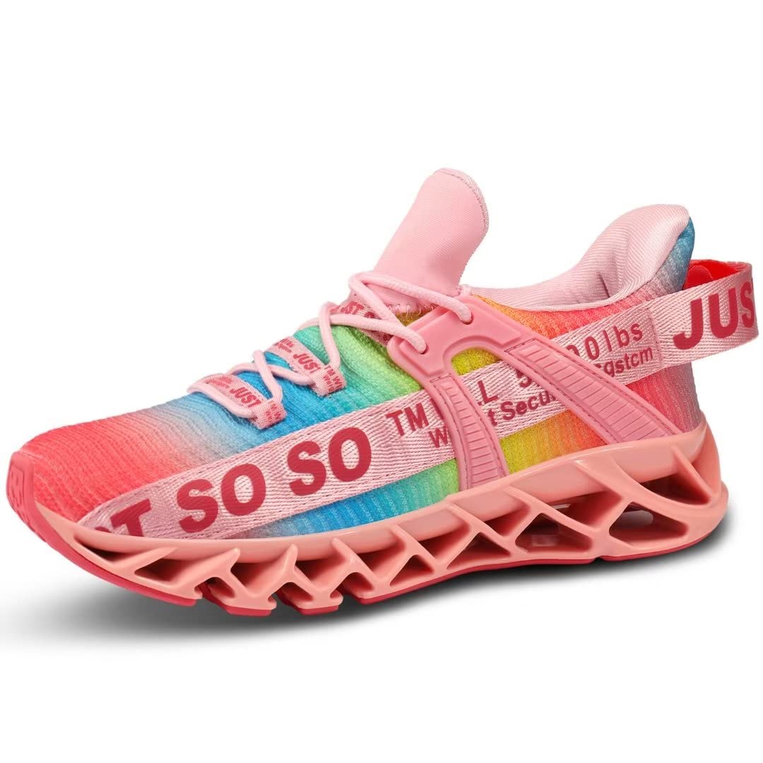 UMYOGO Women's Running Shoes Non Slip Athletic Tennis Walking Blade Type Sneakers