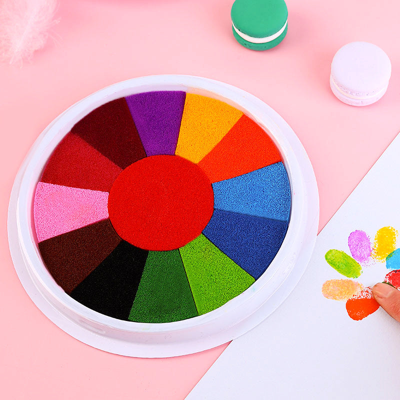 Kindergarten Graffiti Palm Painting Ink Pad DIY Finger Paint Kit