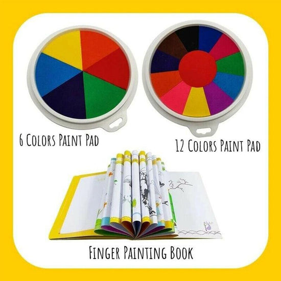 Kindergarten Graffiti Palm Painting Ink Pad DIY Finger Paint Kit
