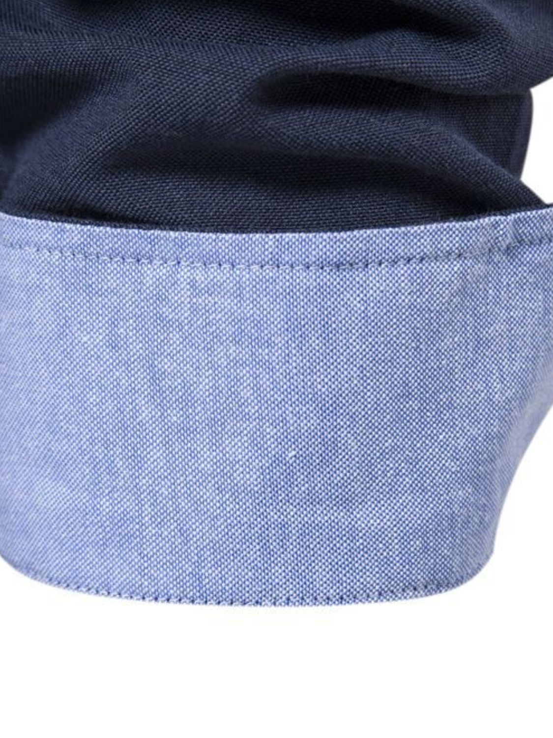 Men's Casual Button Down VNeck Collar Shirt