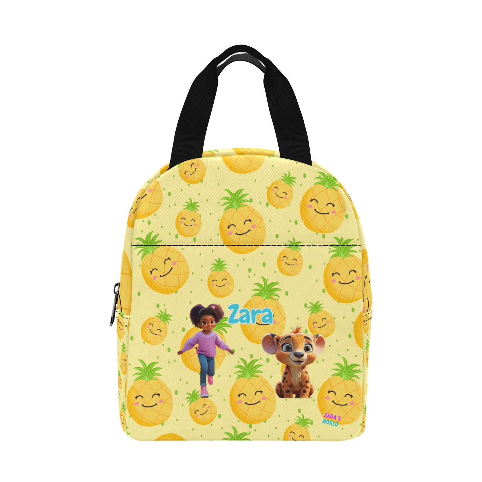 Zaras World Animal Avatar Fruit Print Lunch Bag