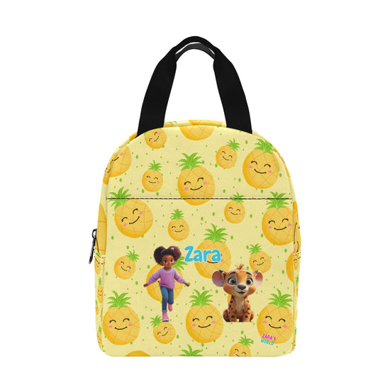 Zaras World Animal Avatar Fruit Print Lunch Bag