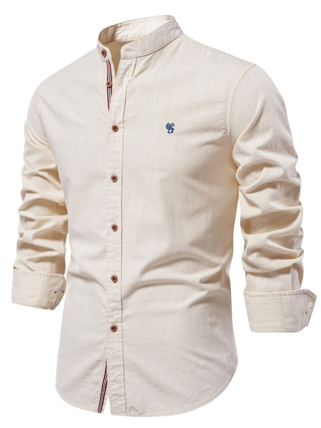 Men's Full Size Button Down Embroidered Shirt Plus Size. This button-down dapper collared shirt with embroidery is designed to fit and flatter men of all shapes and sizes.