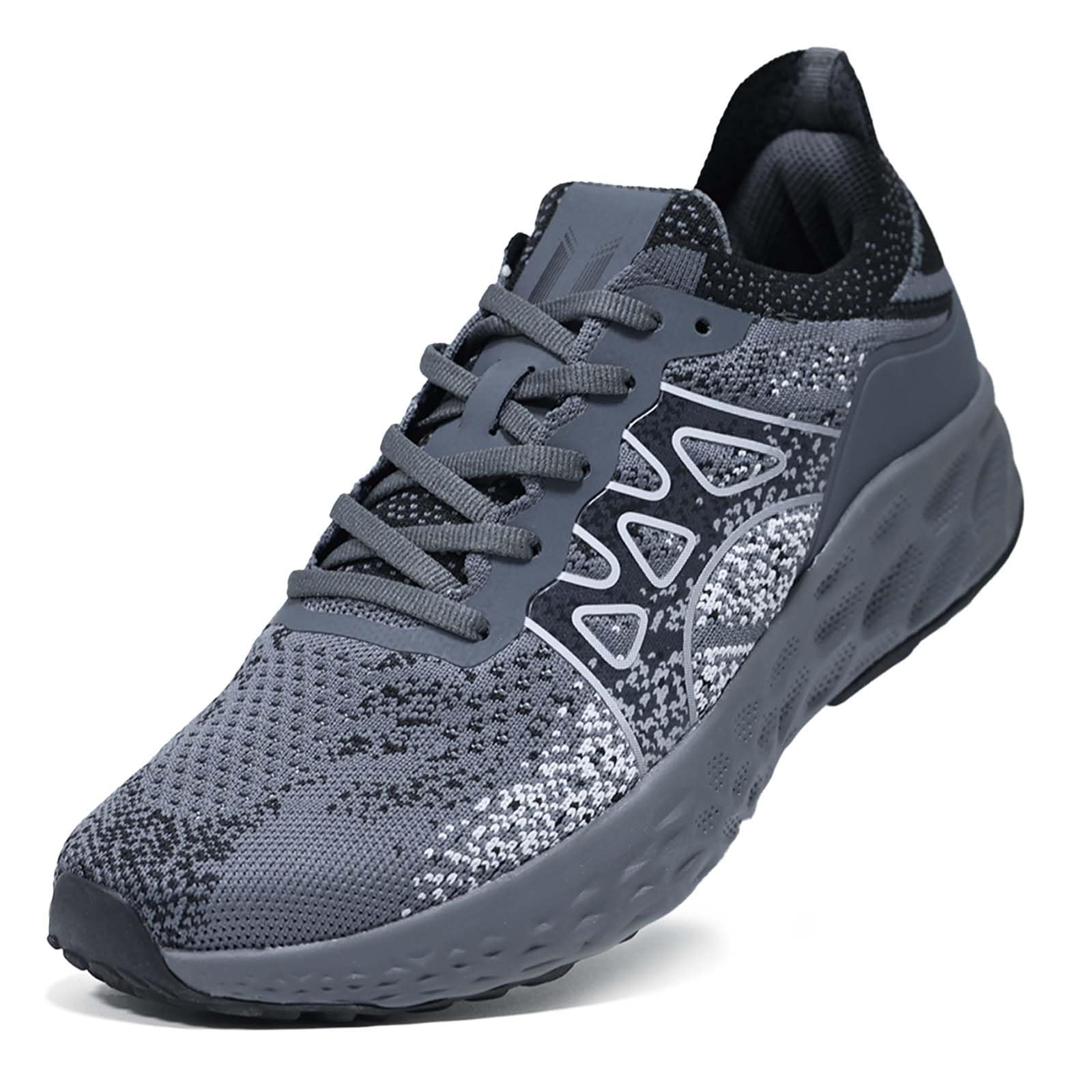 Men's Lightweight Walking Shoes - Slip on Cushioned Sneakers for Tennis, Fitness and Everyday wear