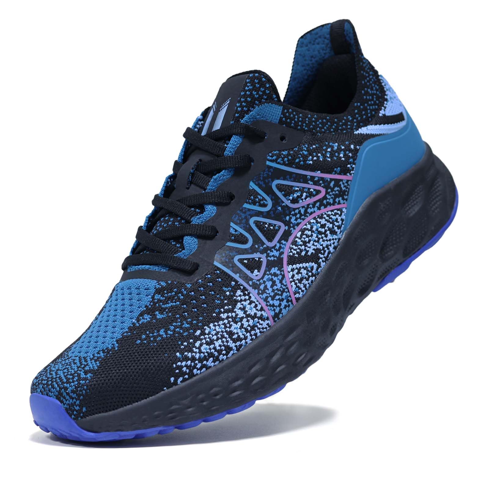 Men's Lightweight Walking Shoes - Slip on Cushioned Sneakers for Tennis, Fitness and Everyday wear