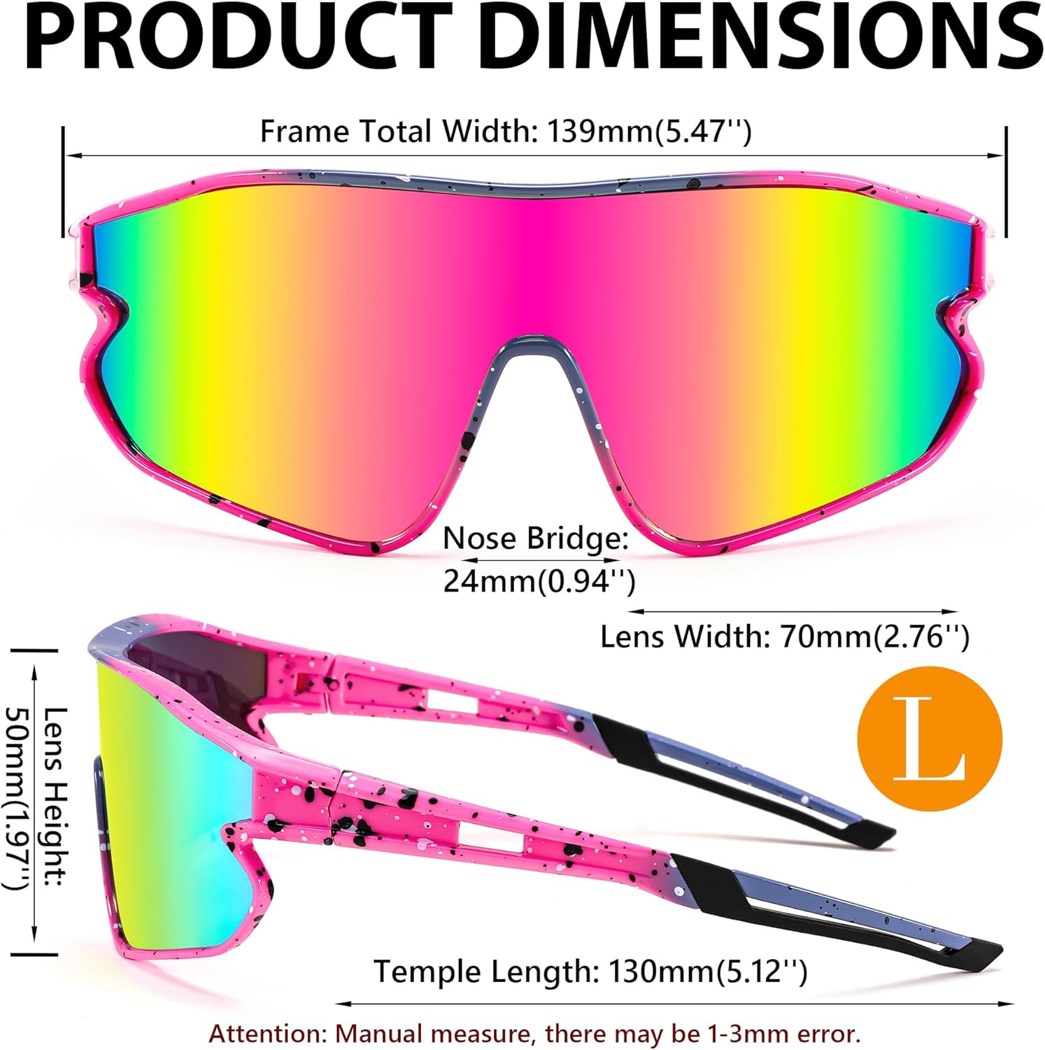 FEISEDY Unisex Youth Sunglasses, Teens Baseball Tennis Sunglasses, UV400 Sports Boys Girls Cycling Shades B4064