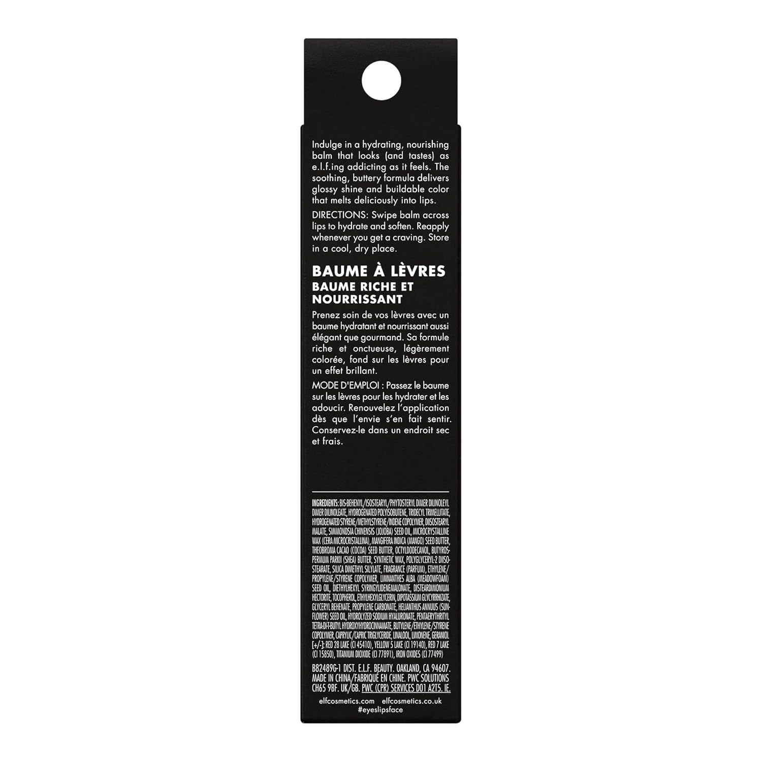 e.l.f. Glow Reviver Melting Lip Balm, Hydrating Tinted Lip Balm For A Glossy Finish & Soft, Supple Lips, Vegan & Cruelty-Free, Wild Cherry