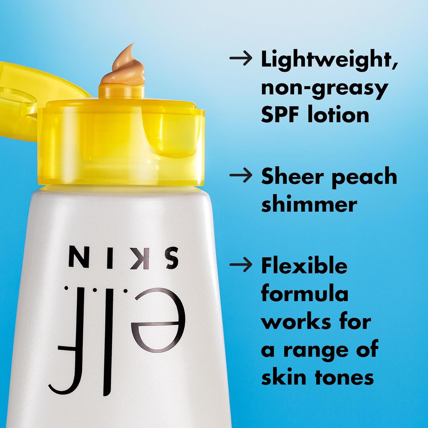 e.l.f. SKIN Suntouchable Whoa Glow SPF 30, Sunscreen & Makeup Primer For A Glowy Finish, Made With Hyaluronic Acid, Vegan & Cruelty-Free, Packaging May Vary, Sunburst