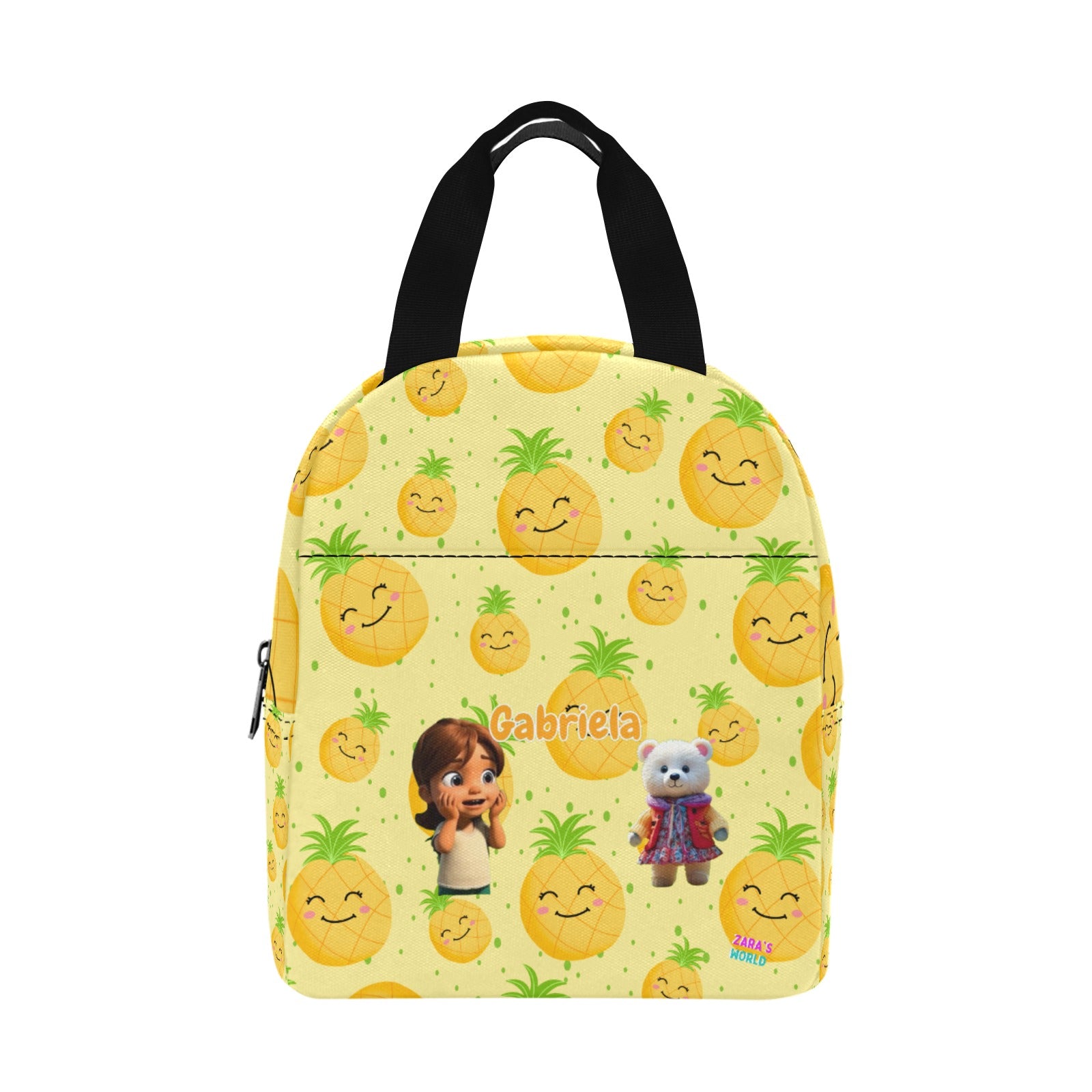 Zaras World Animal Avatar Fruit Print Lunch Bag