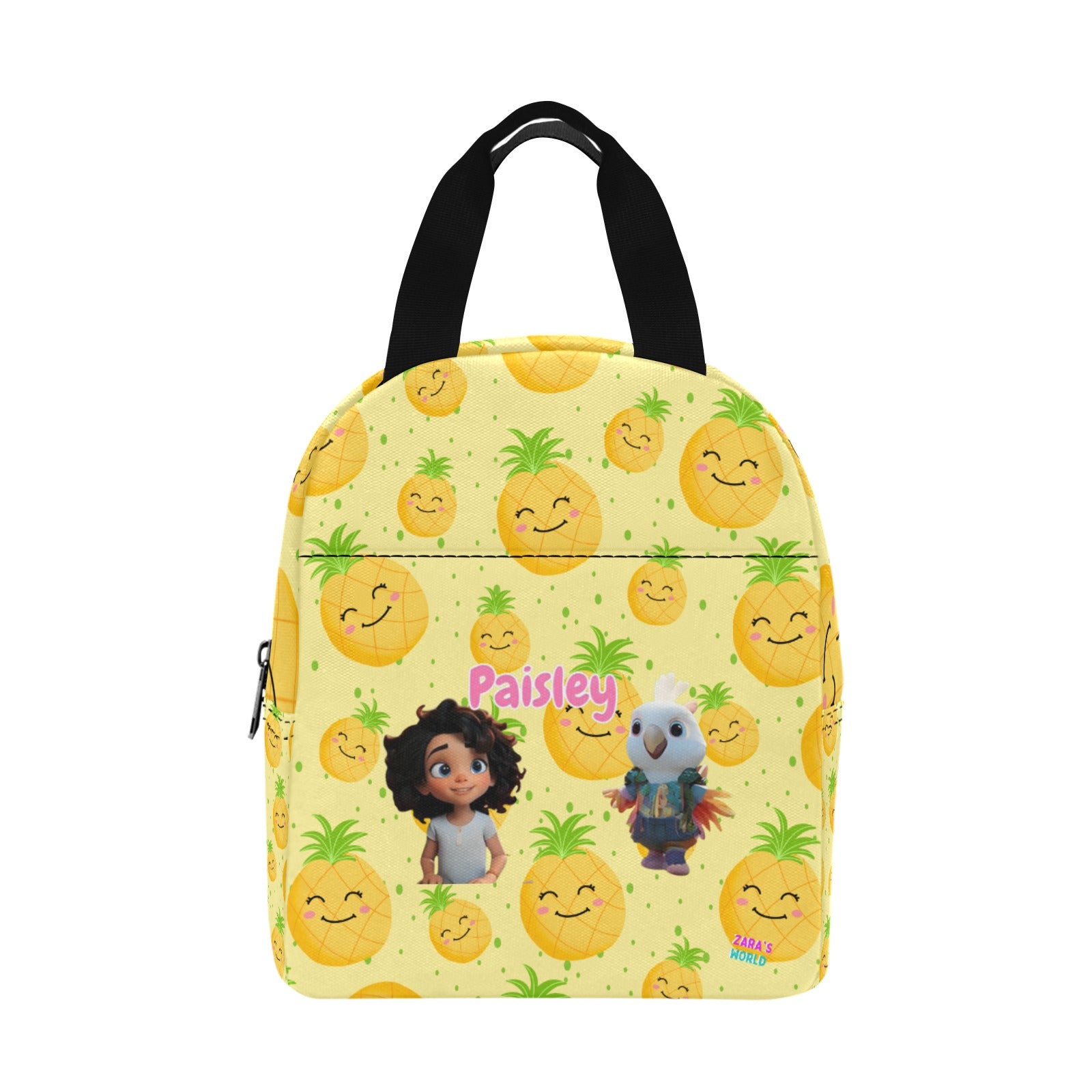 Zaras World Animal Avatar Fruit Print Lunch Bag