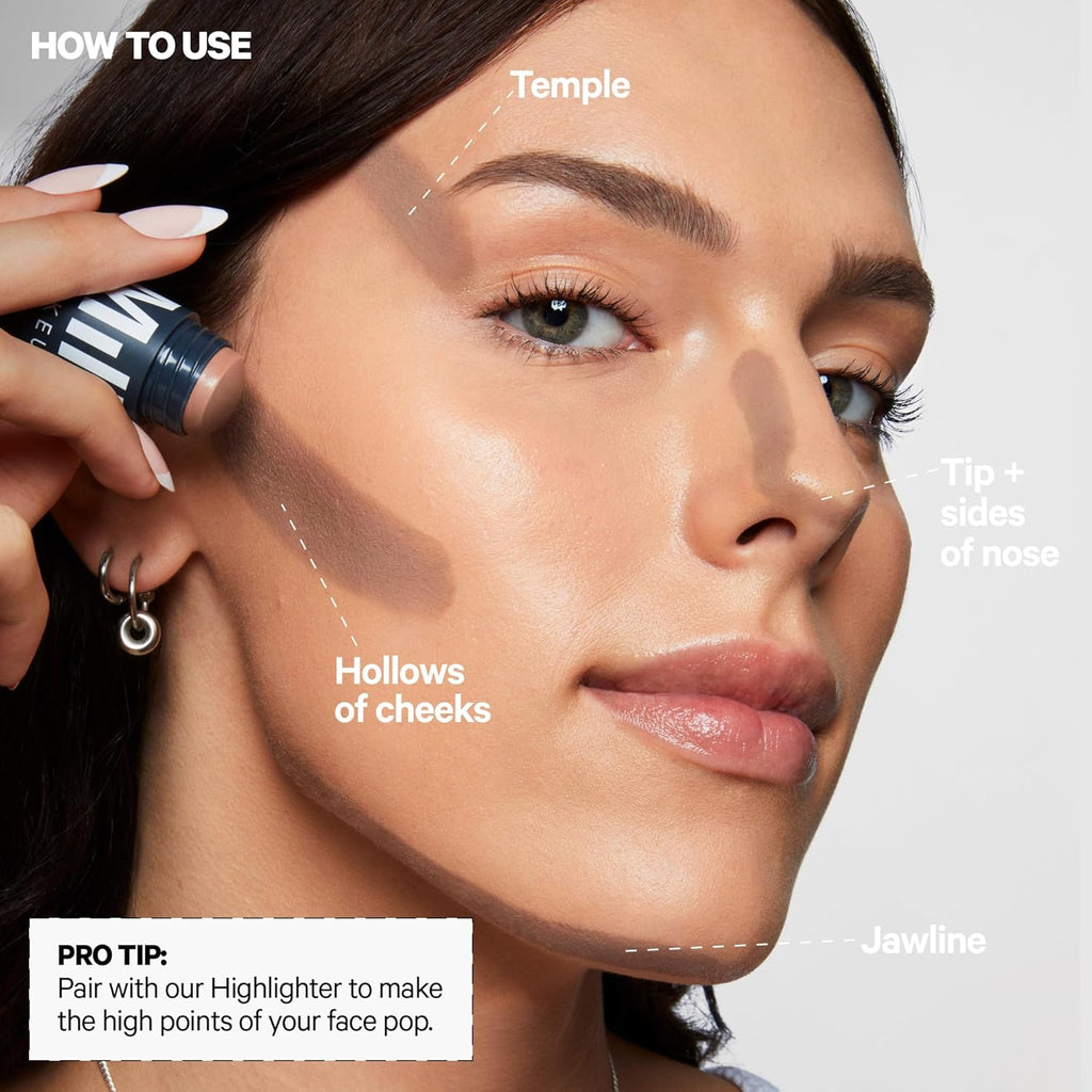 Milk Makeup Sculpt Stick – Cool-Toned Cream Contour Stick with Thyme Extract + Mango Butter – Hydrating, Buildable Formula Adds Depth + Dimension