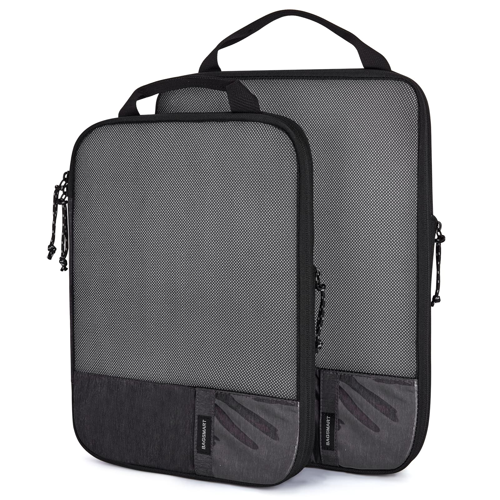 BAGSMART 6 Set Compression Packing Cubes - Lightweight Travel Essentials, Durable Luggage Organizer