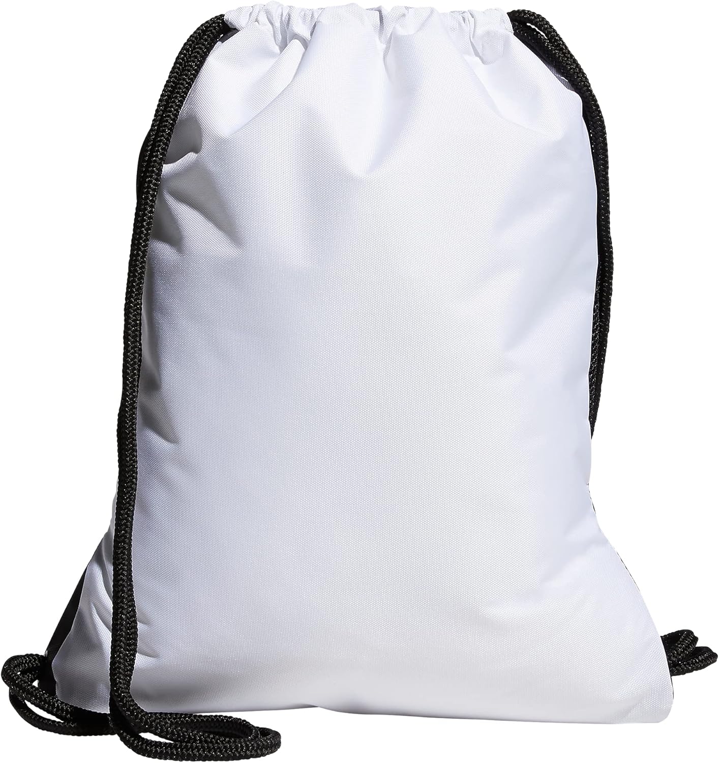 adidas Alliance Sackpack, Drawstring, Lightweight Small Gym Bag for Women, Soccer Backpack, White/Black/Black, One Size