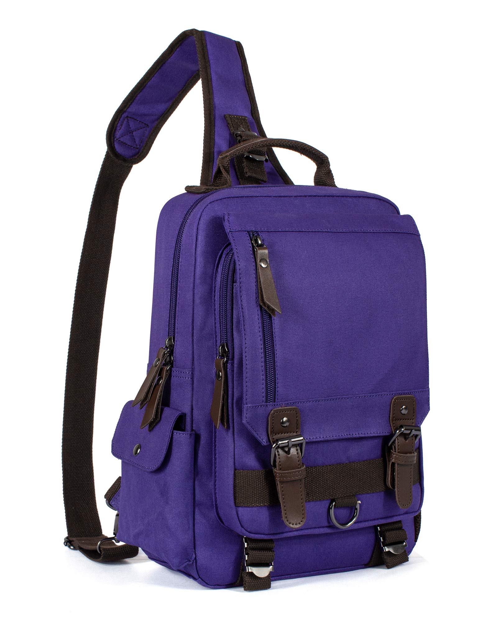 Leaper Retro Crossbody Bag Sling Bag Canvas Messenger Bag for Men Women Shoulder Bag Crossbody Handbags Satchel Travel Bag