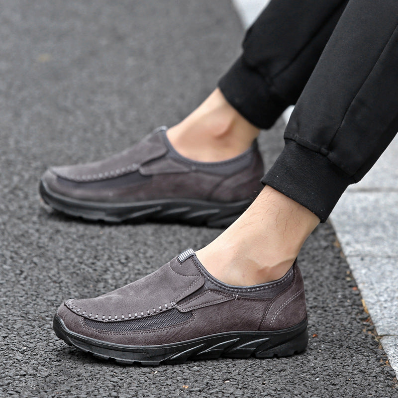 ZWX Casual British Lazy Loafer Slide-On Shoes
