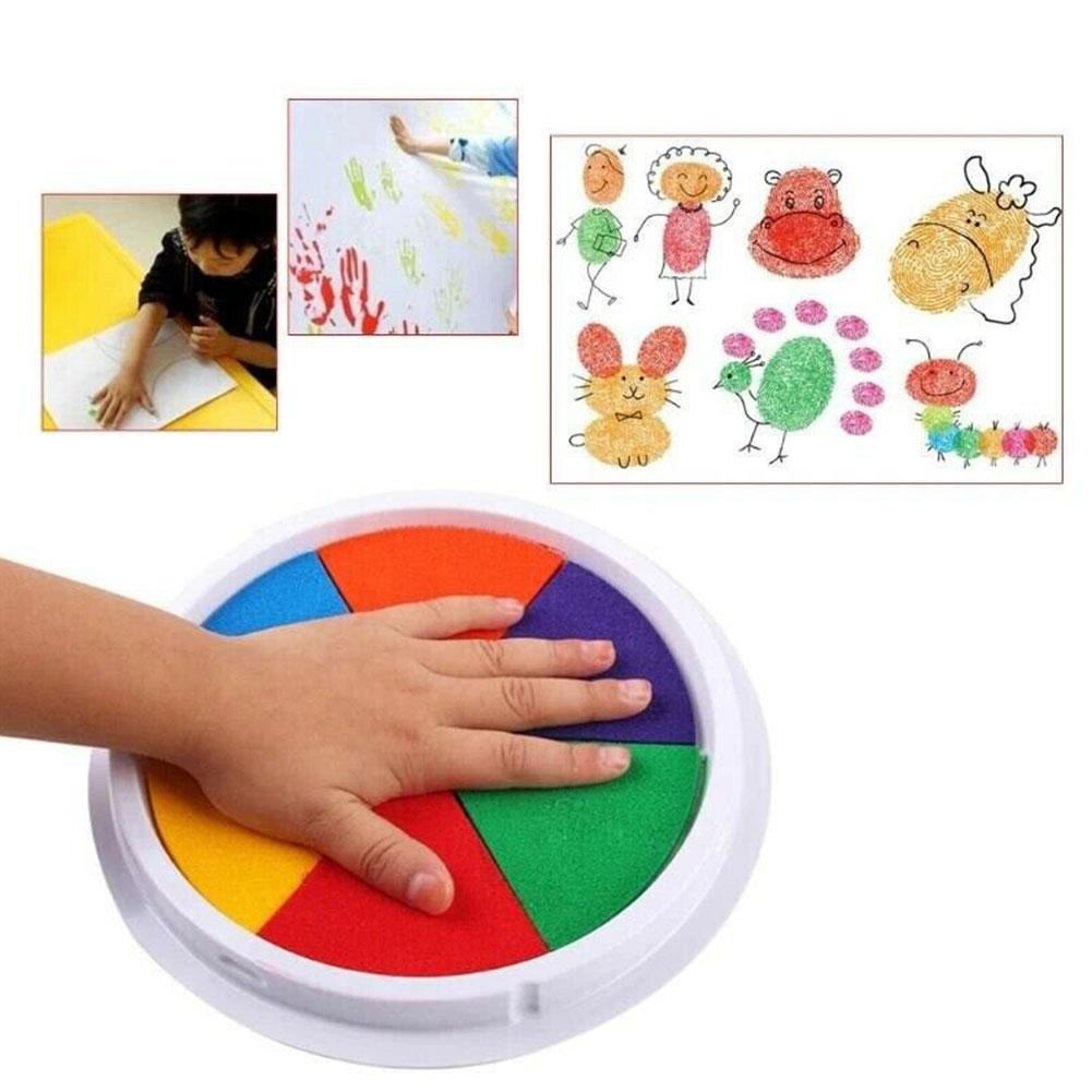 Kindergarten Graffiti Palm Painting Ink Pad DIY Finger Paint Kit