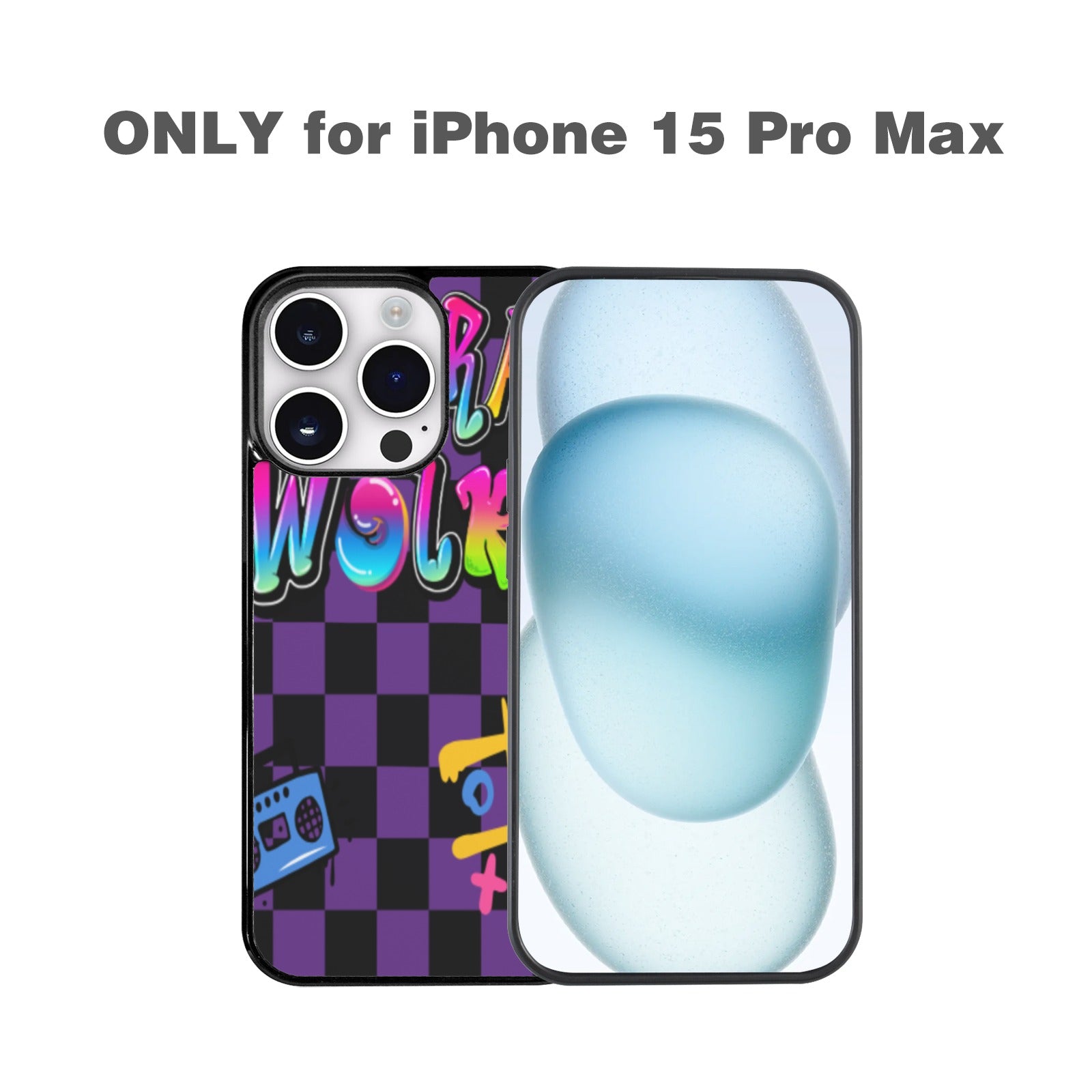 ZWX - Graffiti Style Phone Case for iPhone 15 Pro Max