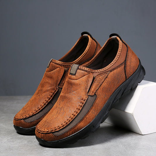 ZWX Casual British Lazy Loafer Slide-On Shoes