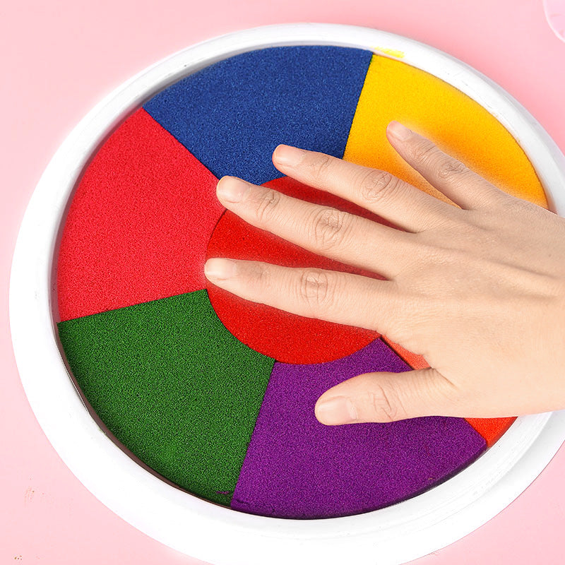 Kindergarten Graffiti Palm Painting Ink Pad DIY Finger Paint Kit