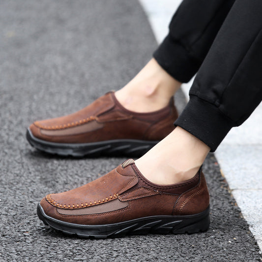 ZWX Casual British Lazy Loafer Slide-On Shoes