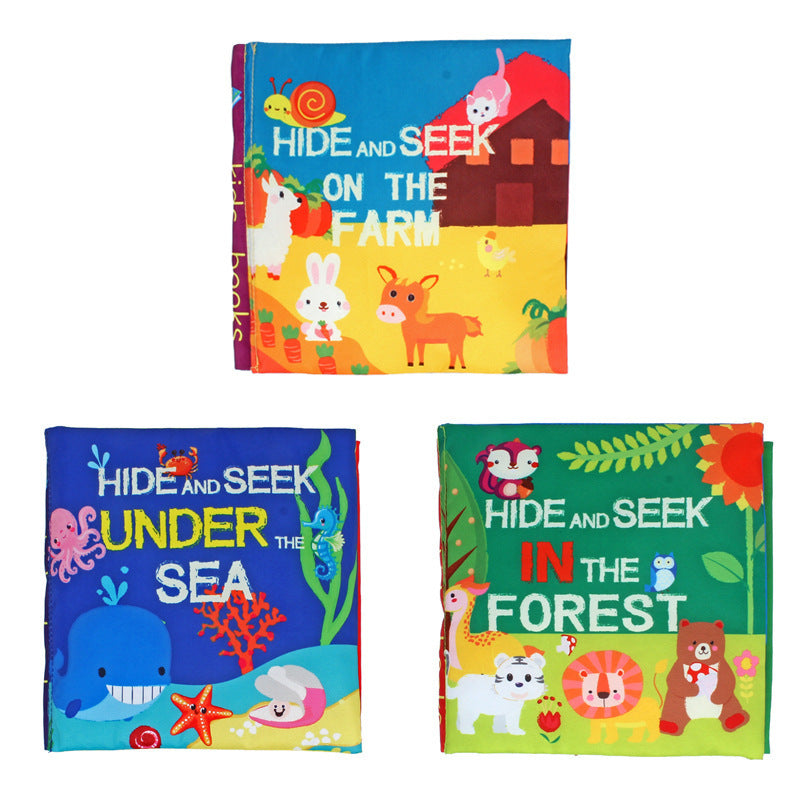 Kids 3D Phonics Tear-Resistant Washable Cloth Books