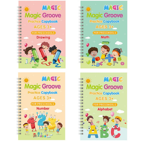 Children's Alcove Practice Reading and Writing Books with Magic Control Pens