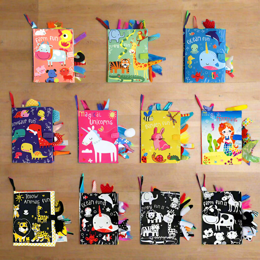 Kids 3D Phonics Tear-Resistant Washable Cloth Books