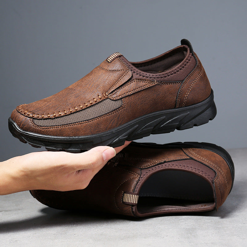 ZWX Casual British Lazy Loafer Slide-On Shoes