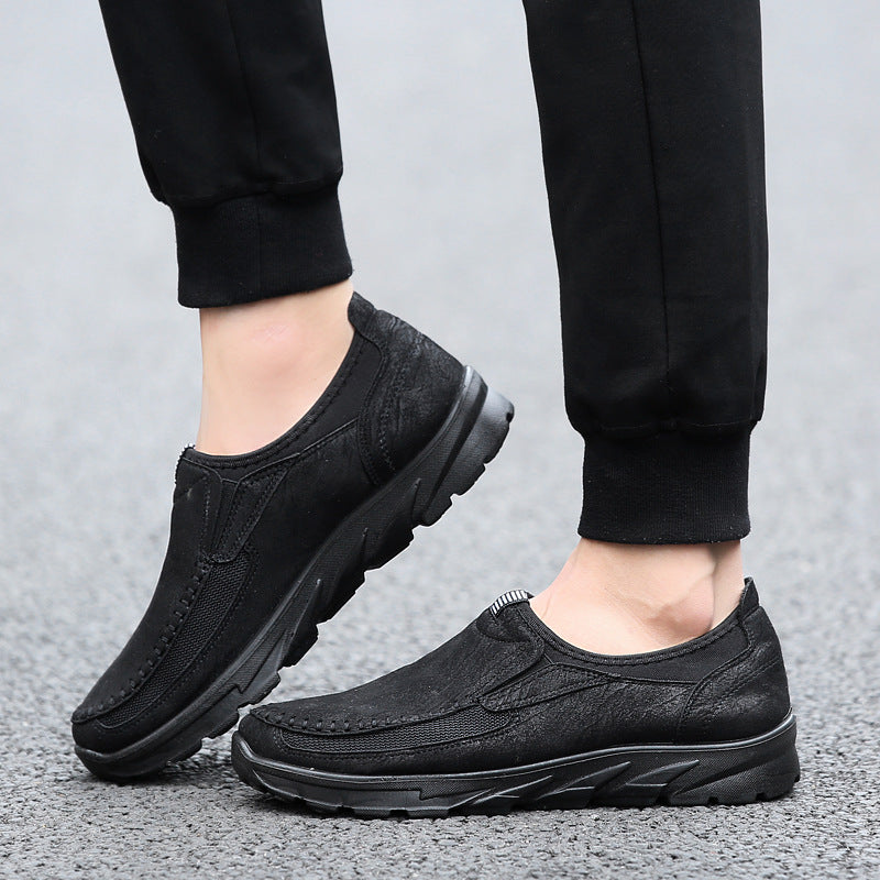 ZWX Casual British Lazy Loafer Slide-On Shoes